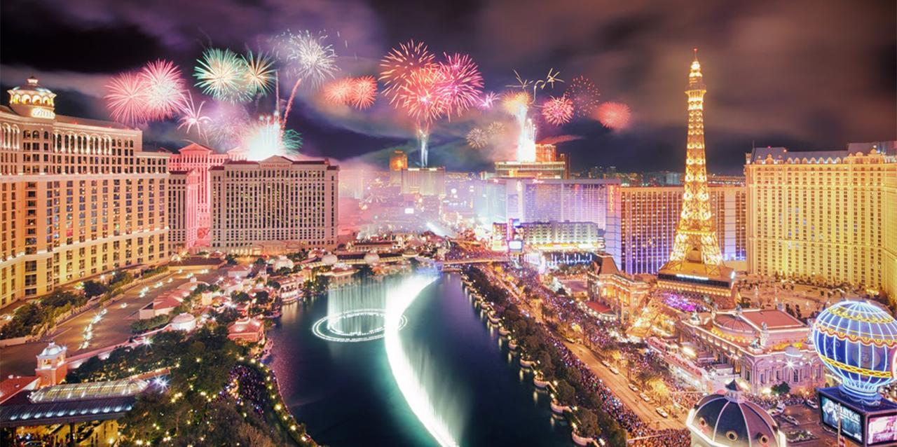 Vista aérea de Las Vegas, en pleno desierto americano, es una ciudad donde todo es posible