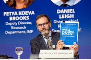 Pière-Olivier Gourinchas, economista jefe del FMI. Fuente: @IMFLive Pière-Olivier Gourinchas, economista jefe del FMI. Fuente: @IMFLive