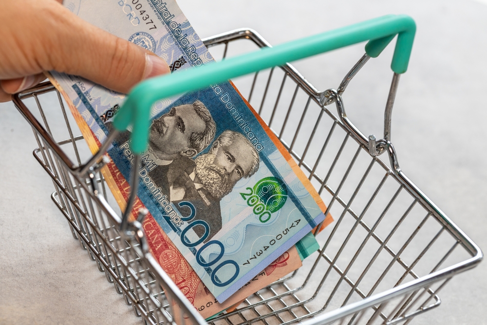 Concept,,Dominican,Inflation,,Rising,Prices,In,Stores,,Empty,Shopping,Cart