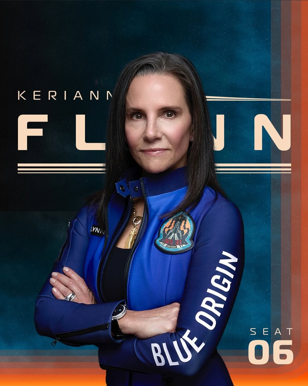 cada integrante del dream team femenino de Blue Origin Flynn