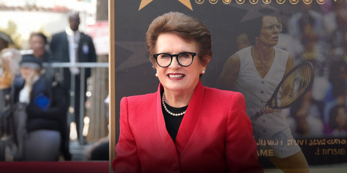Billie Jean King, primera mujer deportistas en el Paseo de la Fama