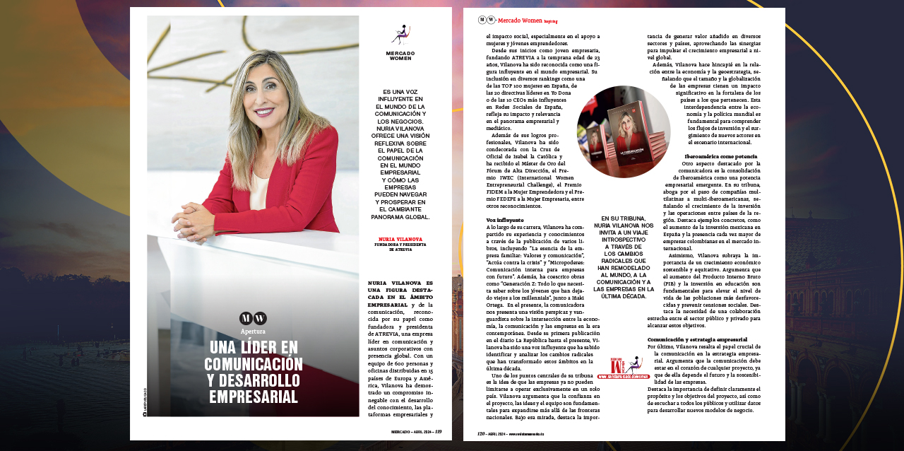 Nuria Vilanova en revista mercado 2024