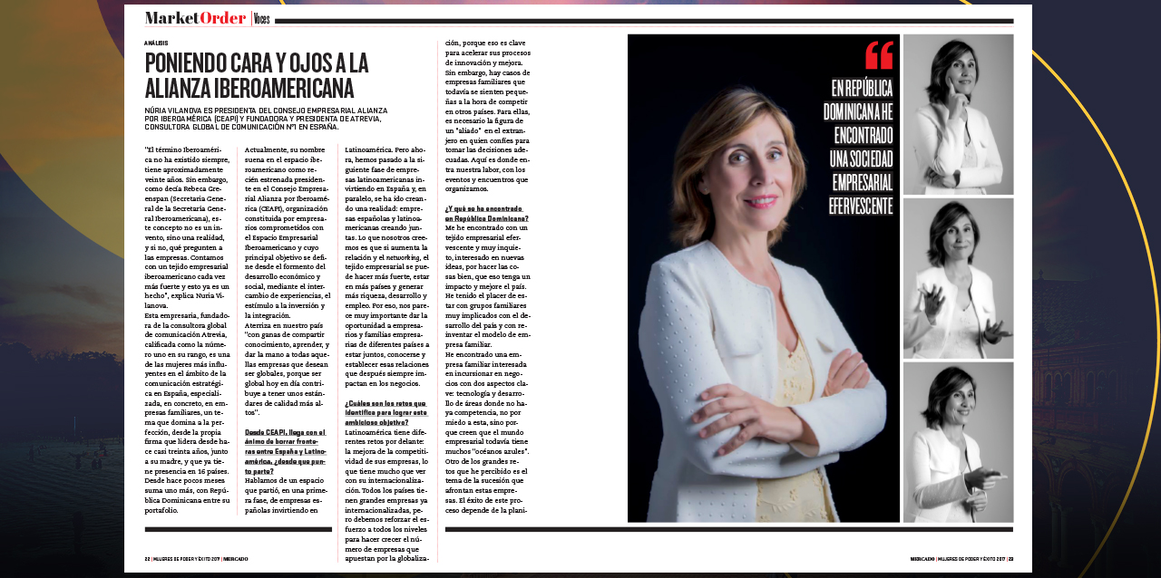 Nuria Vilanova en revista mercado 2017