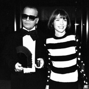 Anna Wintour con Karl Lagerfeld
