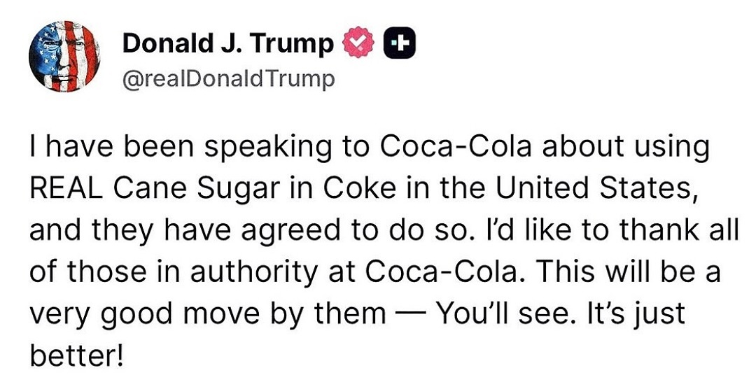 Coca Cola Donald Trump