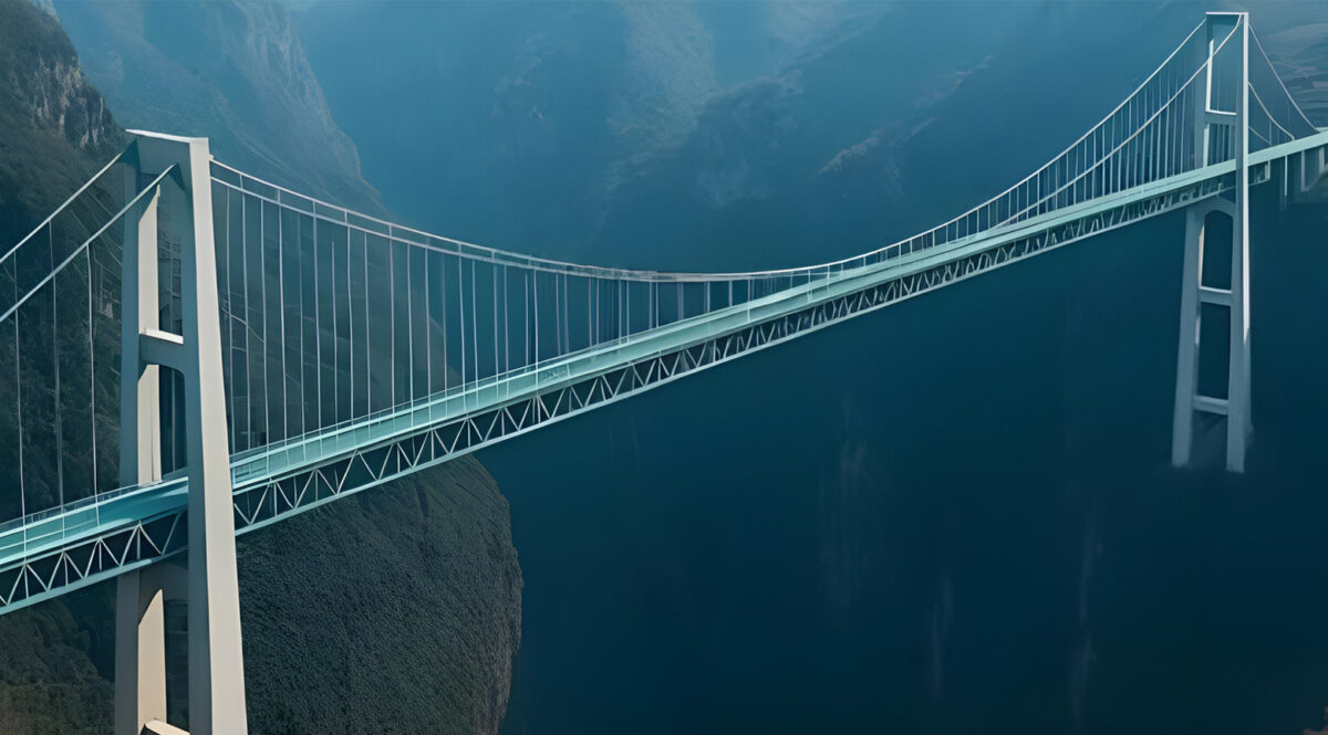 China inaugura el puente más alto del mundo.