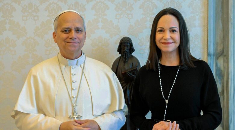 Corina Machado ve al Papa antes de su crucial reunión con Trump