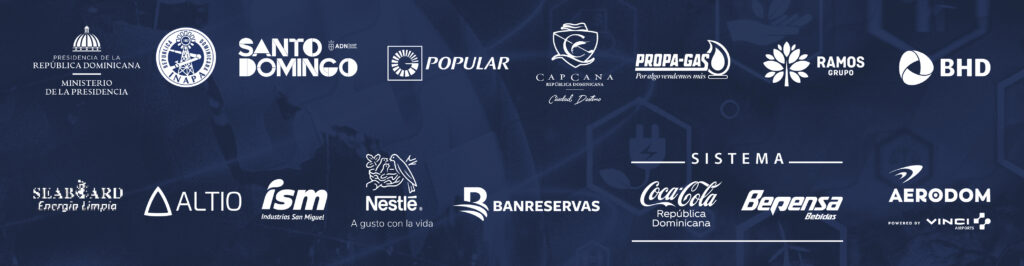 logotipos de las marcas patrocinadores del Business Forum Dominicana Sostenible 2026 revista Mercado
