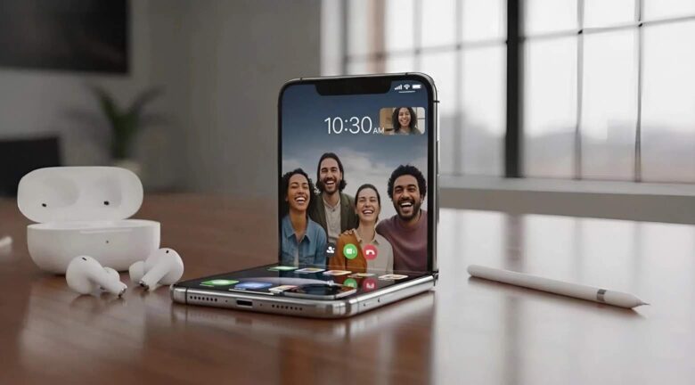 Apple podría lanzar su primer iPhone plegable y AirPods con cámaras
