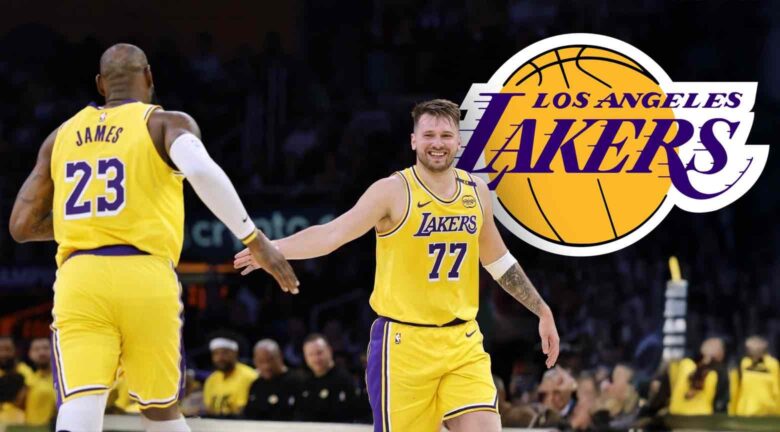 Dončić firma 60 puntos y LeBron James iguala récord histórico en la NBA con los Lakers