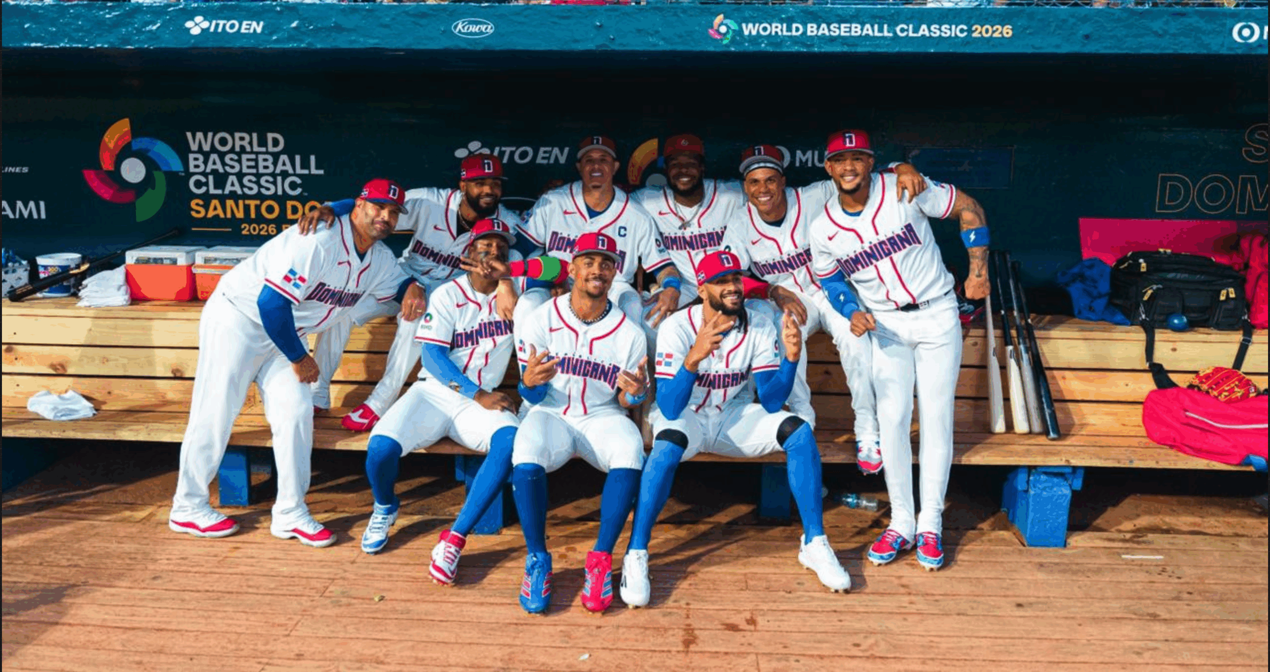 El cotizado equipo de República Dominicana en el Clásico Mundial de Béisbol.