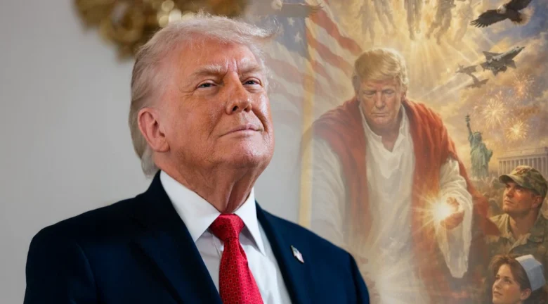 Trump desata críticas por imagen como Jesucristo y termina borrándola 