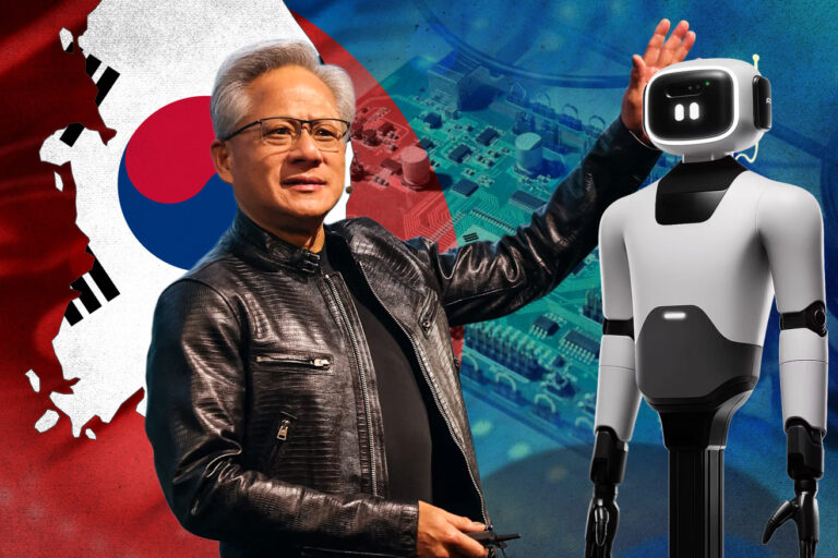 "El tour de la IA”: el CEO de Nvidia llega a Corea del Sur e invita a invertir en robótica