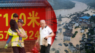 Cerca de 10.000 evacuados en el centro de China por lluvias torrenciales