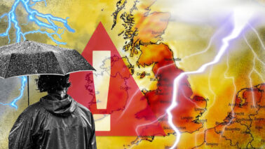 La oficina meteorológica británica alerta de tormentas en medio de la ola de calor