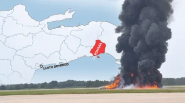 Video: Impactantes imágenes del accidente de avión en La Romana hoy