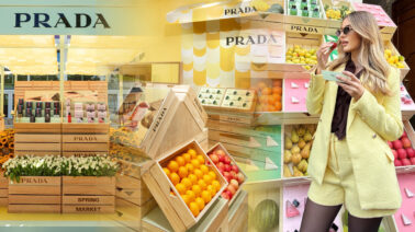 Prada transforma una frutería de Milán en el nuevo símbolo del lujo experiencial