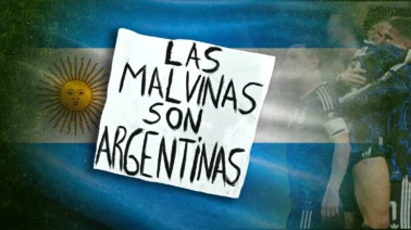 Reino Unido pide a la FIFA investigar a Argentina por mostrar una pancarta de las Malvinas