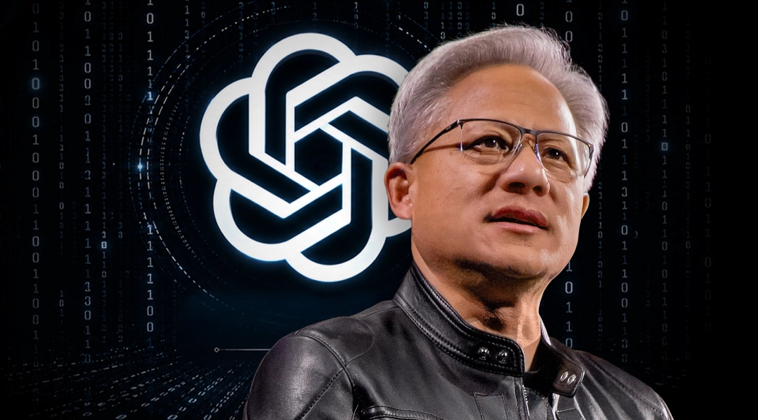 Persona vinculada al sector tecnológico junto al logotipo de OpenAI sobre un fondo de código digital, representando inteligencia artificial y desarrollo tecnológico.
