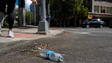 Aceras bloqueadas y vías reducidas: La basura que estrangula el tránsito en el Gran Santo Domingo