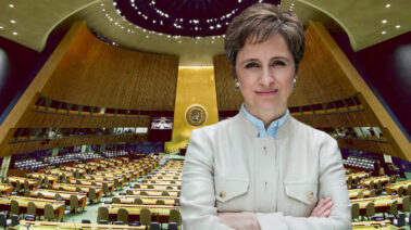 Carmen Aristegui entra en la carrera por la ONU al moderar el primer debate entre sus aspirantes latinoamericanos