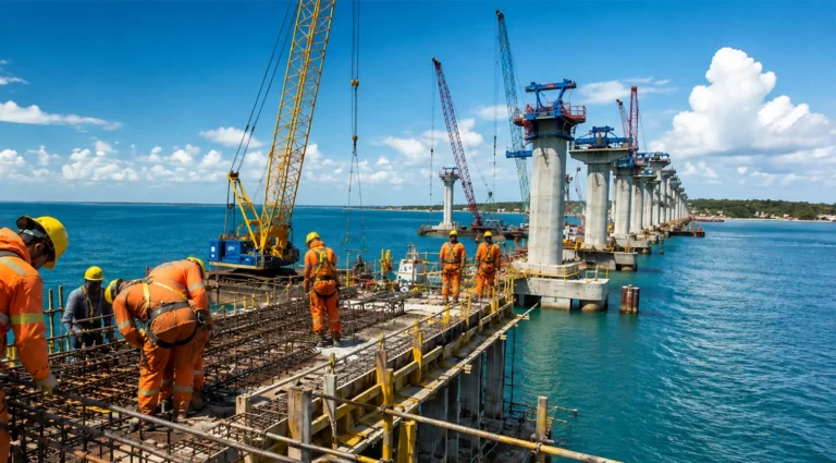 Megaobra en marcha: Arranca la construcción del puente marítimo más largo de América Latina