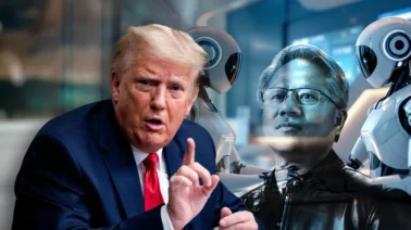 «Los robots no tomarán el control»: Trump desestima los riesgos de la IA ante el CEO de Nvidia