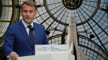 “La Europa del espacio sigue débil”: Macron plantea copiar la fórmula de EE.UU. para competir