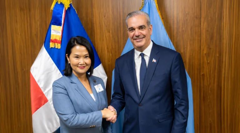 ¿Qué negociaron el presidente Abinader y Keiko Fujimori en su reunión en Nueva York?