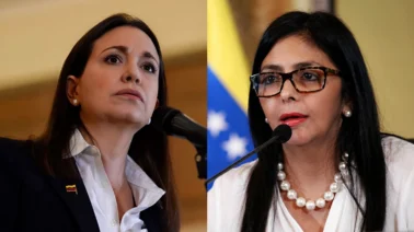 Delcy Rodríguez y María Corina Machado, frente a frente por las elecciones: lo que dice cada una