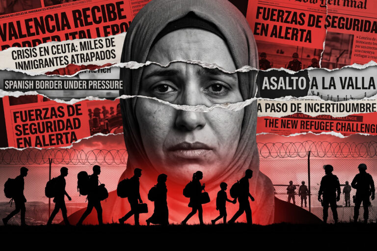 Atrapadas en Ceuta: mujeres migrantes duermen entre lluvia y barro sin poder regresar a Marruecos