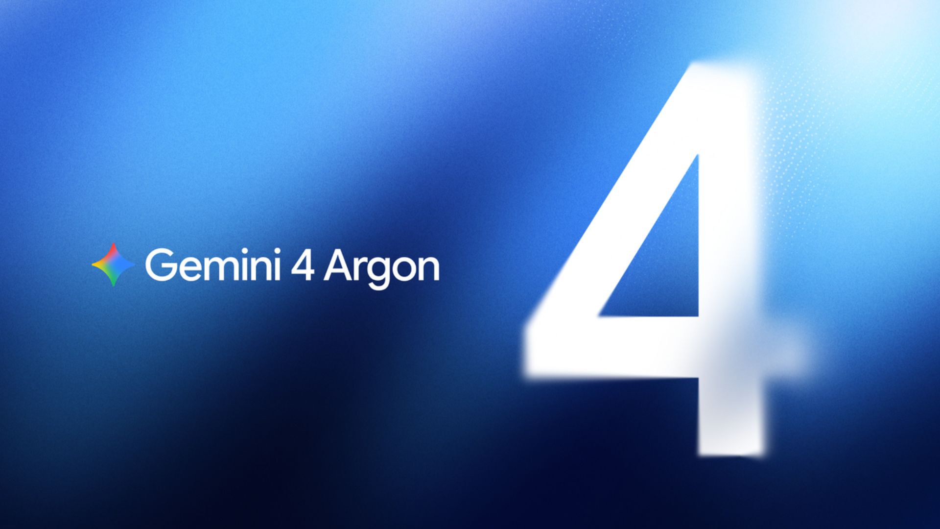Imagen promocional de “Gemini 4 Argon” sobre un fondo azul tecnológico, con un gran número 4 blanco y el logotipo de Gemini.